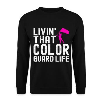 Drapeau agitant la fanfare garde de couleur - Sweat-shirt Unisexe - noir - Devant - Alina (178cm) & Michal (187cm)