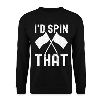 Drapeau agitant la fanfare garde de couleur - Sweat-shirt Unisexe - noir - Devant - Alina (178cm) & Michal (187cm)