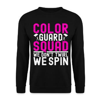 Drapeau agitant la fanfare garde de couleur - Sweat-shirt Unisexe - noir - Devant - Alina (178cm) & Michal (187cm)