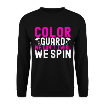 Drapeau agitant la fanfare garde de couleur - Sweat-shirt Unisexe - noir - Devant - Alina (178cm) & Michal (187cm)