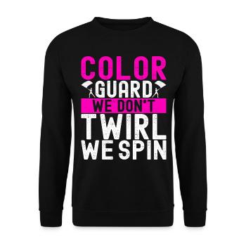 Drapeau agitant la fanfare garde de couleur - Sweat-shirt Unisexe - noir - Devant - Alina (178cm) & Michal (187cm)