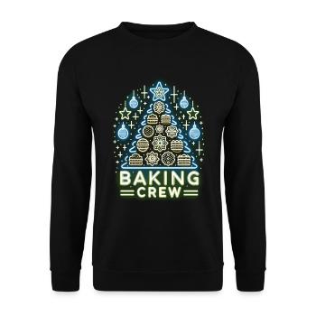 Équipe de pâtisserie - Sweat-shirt Unisexe - noir - Devant - Alina (178cm) & Michal (187cm)