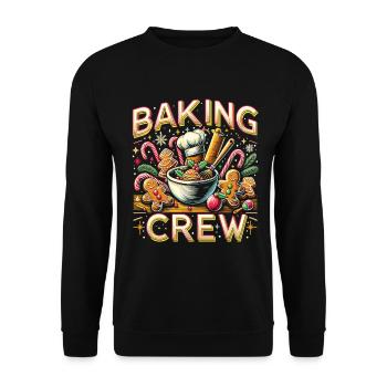 Équipe de pâtisserie - Sweat-shirt Unisexe - noir - Devant - Alina (178cm) & Michal (187cm)