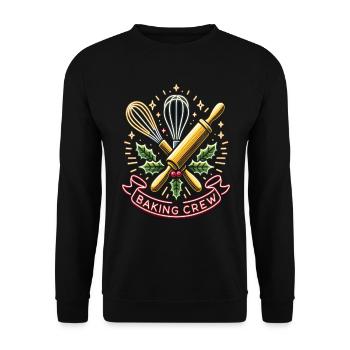 Équipe de pâtisserie - Sweat-shirt Unisexe - noir - Devant - Alina (178cm) & Michal (187cm)