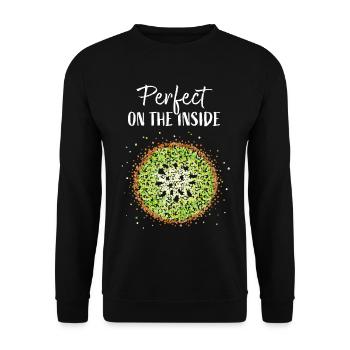 Kiwi Kiwi Fruit Féminisme Girl Power - Sweat-shirt Unisexe - noir - Devant - Alina (178cm) & Michal (187cm)