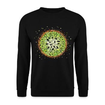 Kiwi Kiwi Fruit Fruits Fruit Salad Vitamins - Unisex Sweatshirt - black - Front - Alina (178cm) & Michal (187cm)