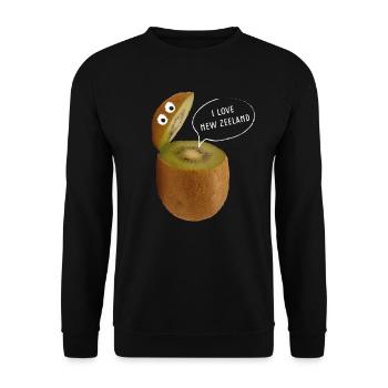 Kiwi New Zealand Work and Travel Backpacking Tours - Unisex Sweatshirt - black - Front - Alina (178cm) & Michal (187cm)