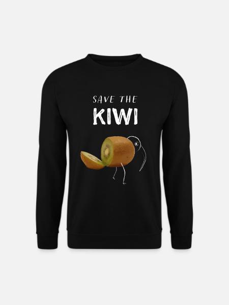Sauvez les fruits de kiwi oiseau Nouvelle-Zélande Voyage - Sweat-shirt Unisexe - noir
