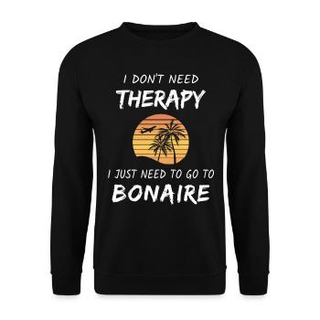 Bonaire Antillen Karibik Insel Urlaub - Unisex Pullover - Schwarz - Vorne - Alina (178cm) & Michal (187cm)