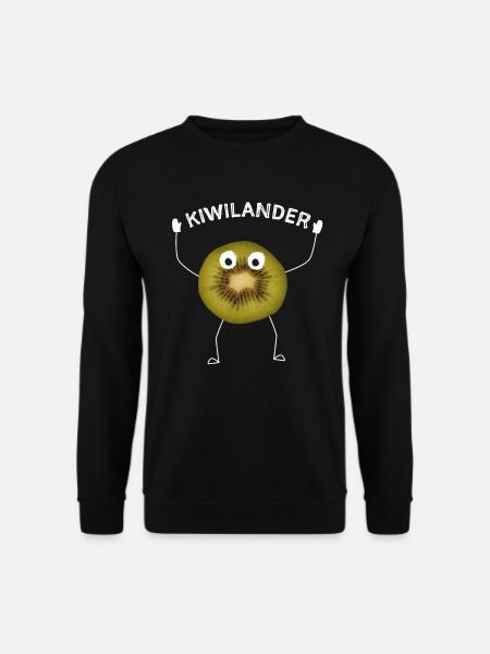 Kiwi Kiwifrucht Neuseeland Neuseeländer Kiwis - Unisex Pullover - Schwarz