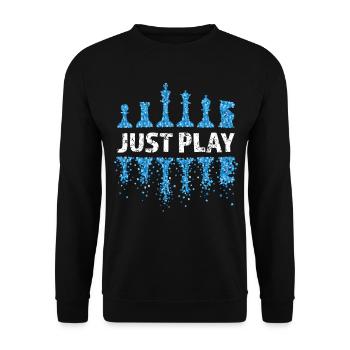 Chess, Chess Player, Chess Game, Chess Lover - Unisex Sweatshirt - black - Front - Alina (178cm) & Michal (187cm)