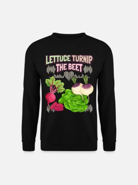 Rote Beete, Salat, Gemüse, lustiger Spruch Veganer - Unisex Pullover - Schwarz