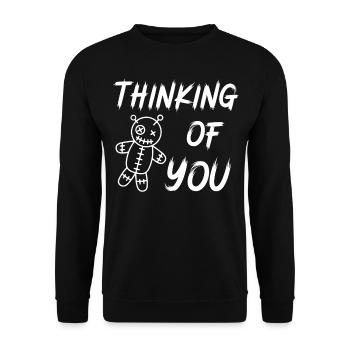 Voodoo Penser à vous - Sweat-shirt Unisexe - noir - Devant - Alina (178cm) & Michal (187cm)