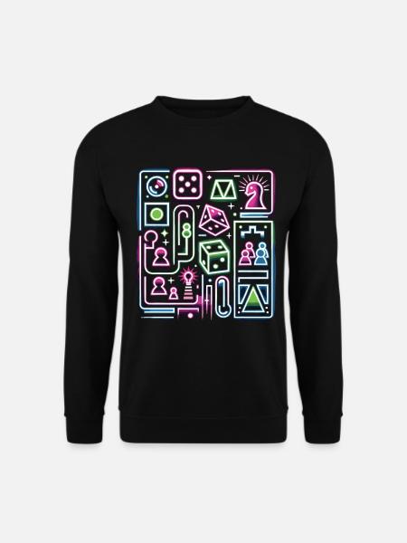 Futuristische Brettspiele Brettspiel Shirt - Unisex Pullover - Schwarz