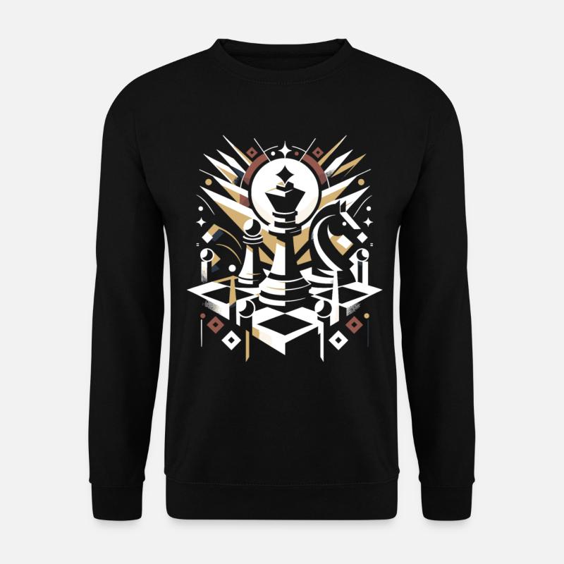 Abstract Chess Game Chess - Unisex Sweatshirt - black