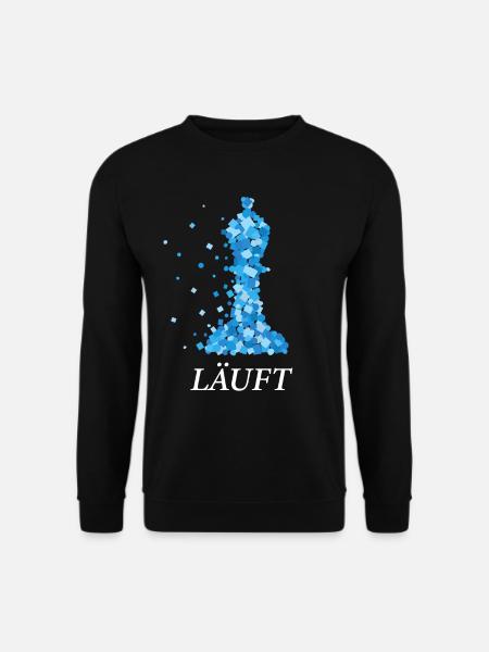 Schach Schachtunier Läufer Läuft Schachspieler - Unisex Pullover - Schwarz
