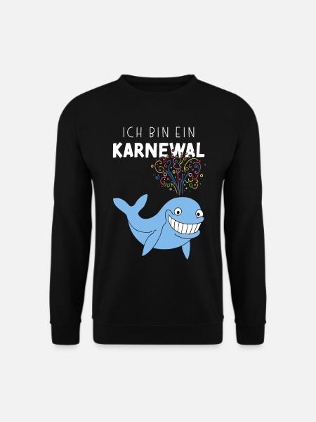 Ich bin ein Karnewal Karneval Konfetti Fastelovend - Unisex Pullover - Schwarz