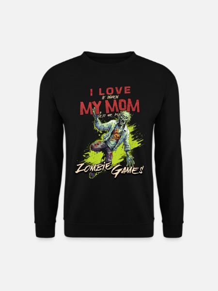 J’aime ma maman Zombie Jeux vidéo pour les joueurs Gamers - Sweat-shirt Unisexe - noir