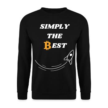 Simply the best - Unisex Sweatshirt - black - Front - Alina (178cm) & Michal (187cm)