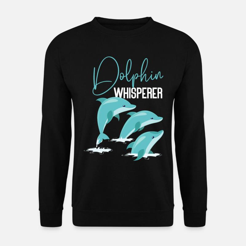 Dolphin Dolphin Whisperer - Unisex Pullover - Schwarz