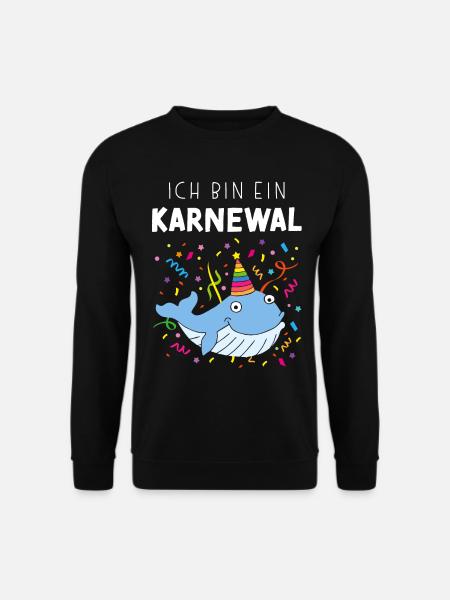 Ich bin ein Karnewal Kölner Karneval Konfetti - Unisex Pullover - Schwarz