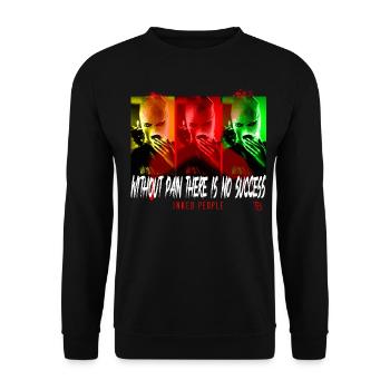 Inked people Tätowiert Tattoo Farbe Make Up Pin Up - Unisex Pullover - Schwarz - Vorne - Alina (178cm) & Michal (187cm)