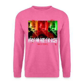 Inked people Tätowiert Tattoo Farbe Make Up Pin Up - Unisex Pullover - Pink - Vorne