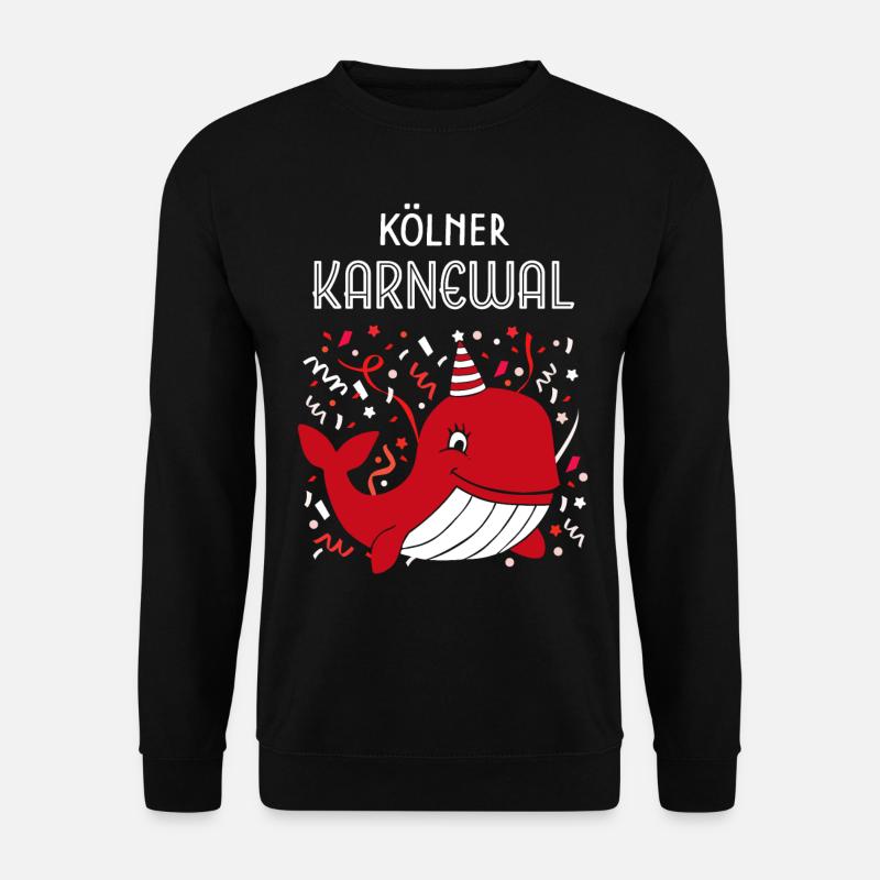 Echter Kölner Karneval Fasching Konfetti Närrin - Unisex Pullover - Schwarz