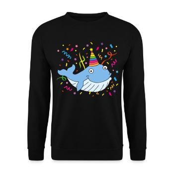 Carnival, Carnival, Confetti, Fool's Cap, Shrove Monday - Unisex Sweatshirt - black - Front - Alina (178cm) & Michal (187cm)