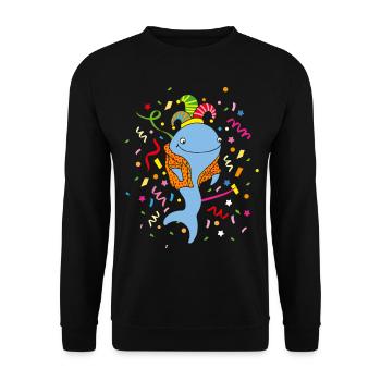 Carnival Carnival Confetti Fool's Cap Cologne - Unisex Sweatshirt - black - Front - Alina (178cm) & Michal (187cm)