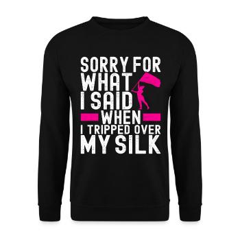 Drapeau agitant la fanfare garde de couleur - Sweat-shirt Unisexe - noir - Devant - Alina (178cm) & Michal (187cm)