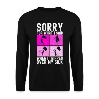 Drapeau agitant la fanfare garde de couleur - Sweat-shirt Unisexe - noir - Devant - Alina (178cm) & Michal (187cm)