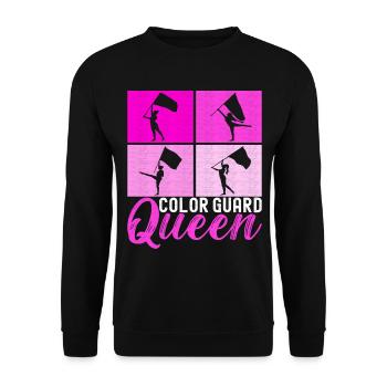 Drapeau agitant la fanfare garde de couleur - Sweat-shirt Unisexe - noir - Devant - Alina (178cm) & Michal (187cm)