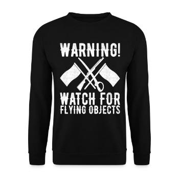 Drapeau agitant la fanfare garde de couleur - Sweat-shirt Unisexe - noir - Devant - Alina (178cm) & Michal (187cm)