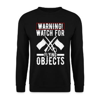 Drapeau agitant la fanfare garde de couleur - Sweat-shirt Unisexe - noir - Devant - Alina (178cm) & Michal (187cm)
