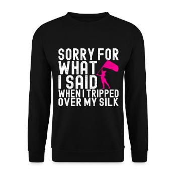 Drapeau agitant la fanfare garde de couleur - Sweat-shirt Unisexe - noir - Devant - Alina (178cm) & Michal (187cm)