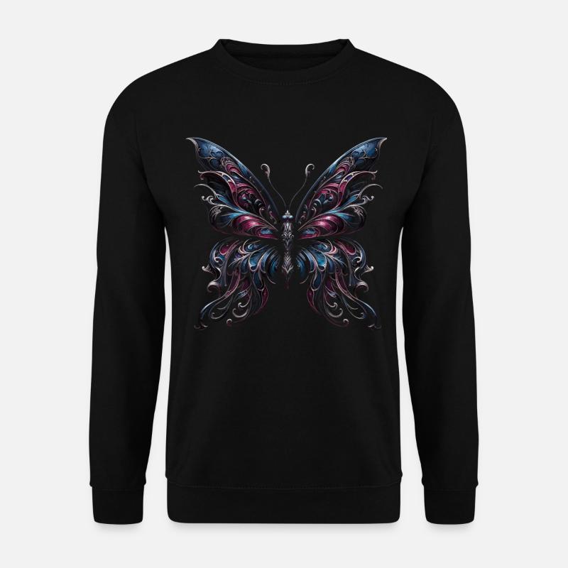 Gothic Grace: Mystic Butterfly - Unisex Sweatshirt - black