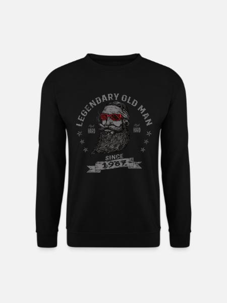 1967 Geburtstag Legendary Old Man - Unisex Pullover - Schwarz