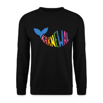 Karnewal Karneval Fasching Konfetti Fastelovend - Unisex Pullover - Schwarz - Vorne - Alina (178cm) & Michal (187cm)