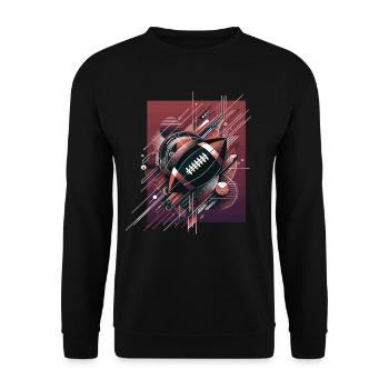 American Football Football Football Helm Football - Unisex Pullover - Schwarz - Vorne - Alina (178cm) & Michal (187cm)