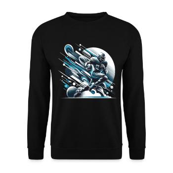 American Football Football Football Helm Football - Unisex Pullover - Schwarz - Vorne - Alina (178cm) & Michal (187cm)
