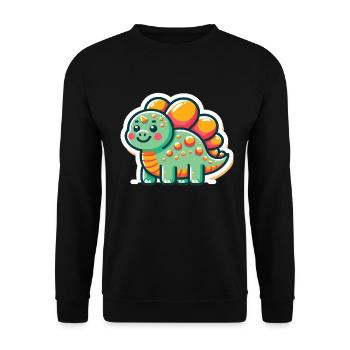 Dinosaure Bébé Dino Enfants Dinosaure Enfants - Sweat-shirt Unisexe - noir - Devant - Alina (178cm) & Michal (187cm)
