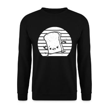 Funny Baker Bread Baker Funny Bread - Unisex Pullover - Schwarz - Vorne - Alina (178cm) & Michal (187cm)