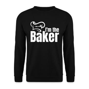 Bakery Bread Baker - I'm The Baker - Unisex Pullover - Schwarz - Vorne - Alina (178cm) & Michal (187cm)