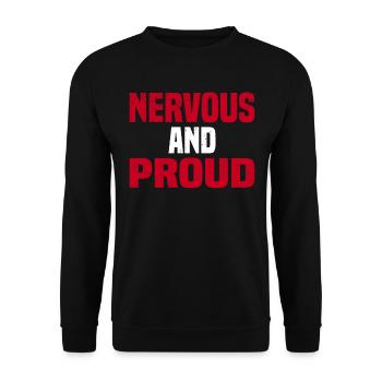 Misanthrope Antisocial Introvert - Unisex Sweatshirt - black - Front - Alina (178cm) & Michal (187cm)