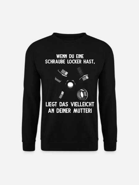Wenn du eine Schraube locker hast liegt das vielle - Unisex Pullover - Schwarz