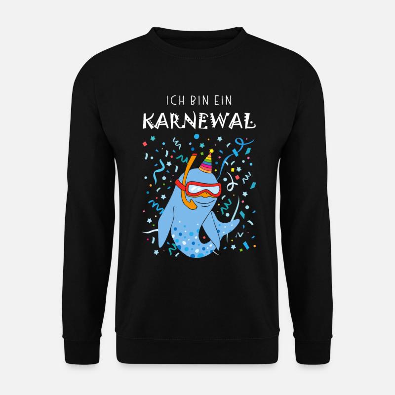 Ich bin ein Karnewal Karneval Konfetti Taucher - Unisex Pullover - Schwarz