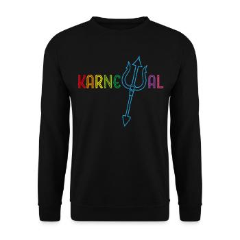 Cologne Carnival Carnival Confetti Cologne Kölle Alaaf - Unisex Sweatshirt - black - Front - Alina (178cm) & Michal (187cm)