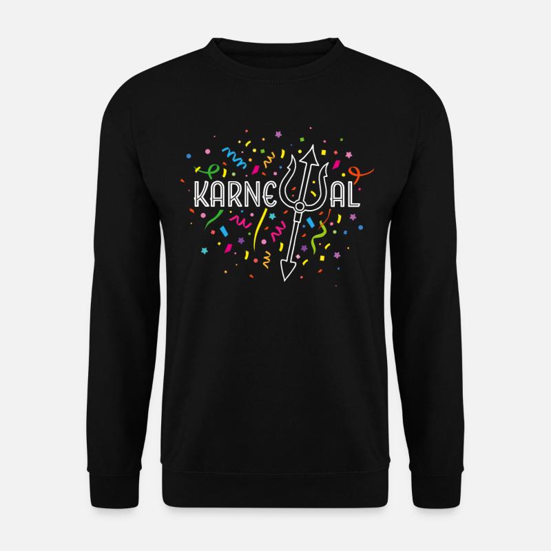 Karneval Fasching Konfetti Poseidon Kostümersatz - Unisex Pullover - Schwarz