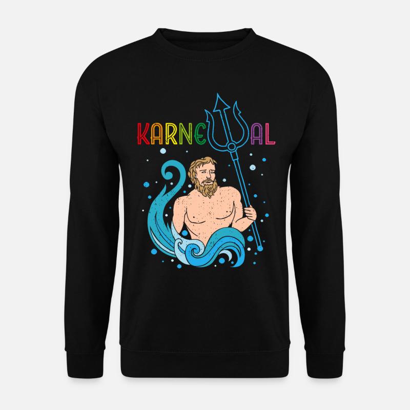 Carnival Confetti Poseidon Fastelovend - Unisex Sweatshirt - black